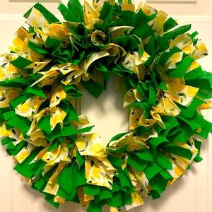 Summer lemon drop door wreath